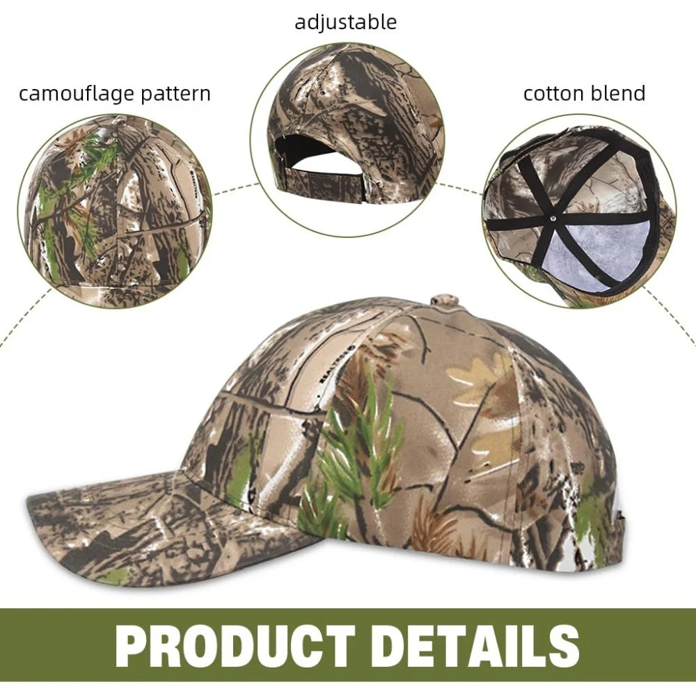 Colors Camouflage Baseball Cap Summer Outdoor Sports Hiking Fishing Hunting Caps Sunscreen Casual Sun Hats