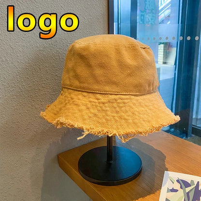 New Custom Logo Ladies Hip Hop Bucket Hats