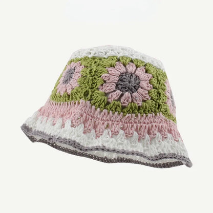 2025 Autumn New Crochet Korean Handmade Bucket Hat