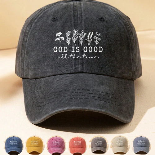 1pc Women Outdoor Baseball Hat with Flower Letter Print for Daily Matching