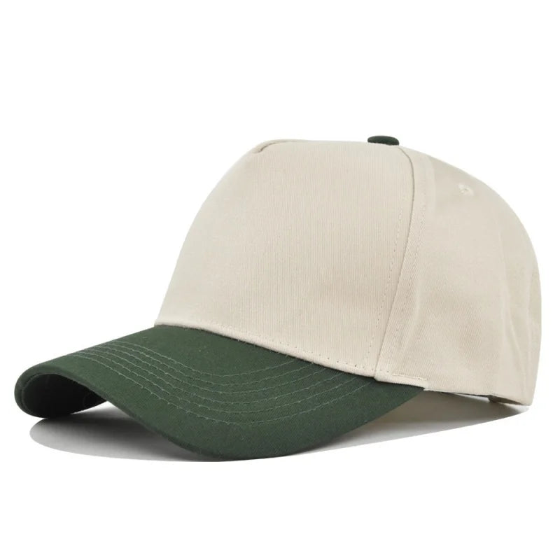 Unisex Light Panel Color Blocked Baseball Caps Spring Autumn