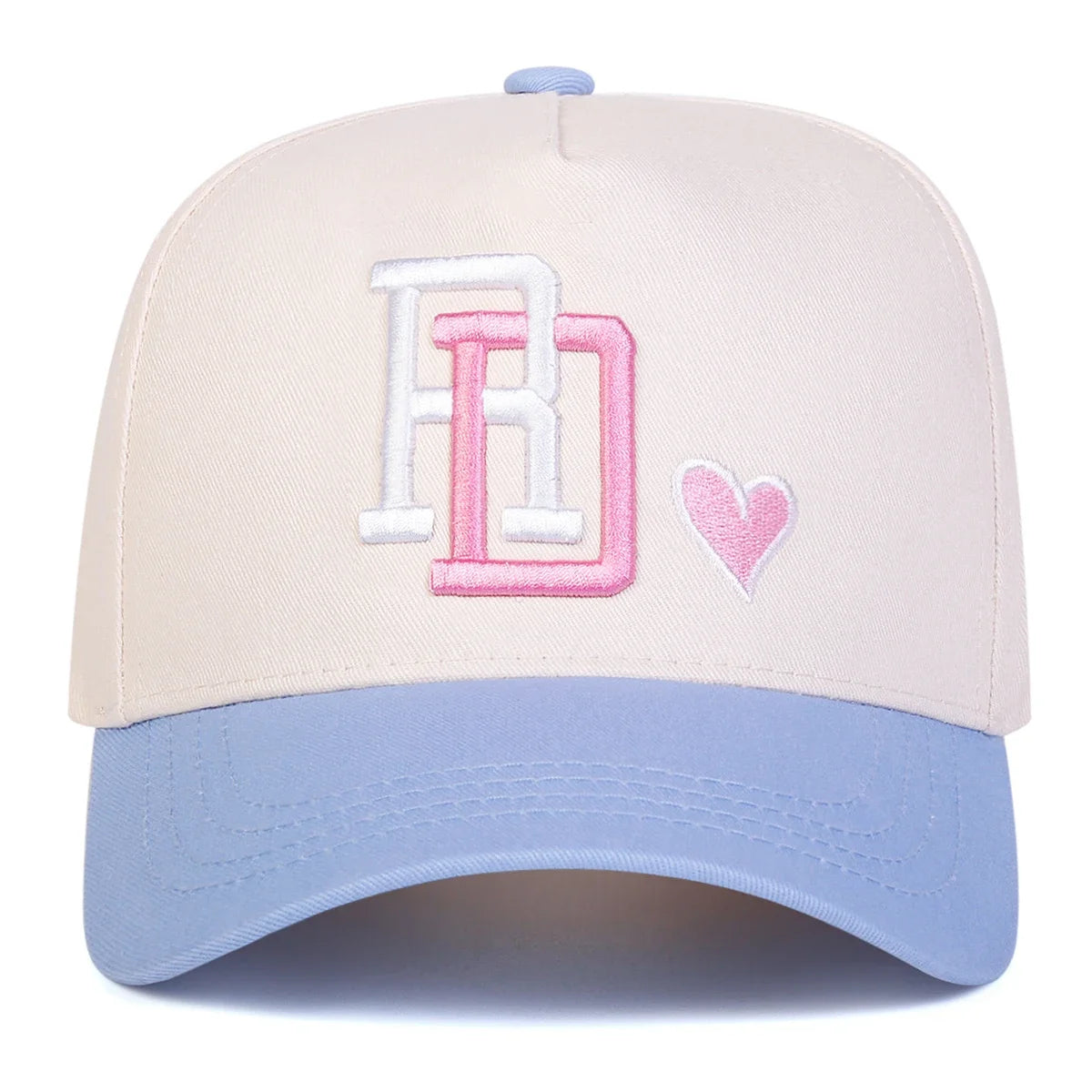 Unisex RD Letter Love Embroidery Baseball Caps Spring Autumn