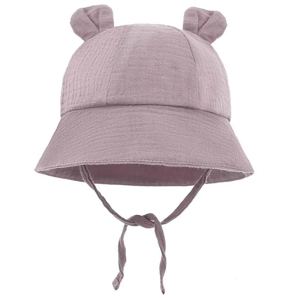 Muslin Cotton Baby Hat Summer Infant Cap Soft Baby Sun Hats