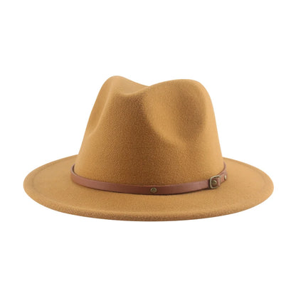 Hats For Women Kids Child Small 52cm Solid Belt Kids Fedora Formal Dress Wedding
