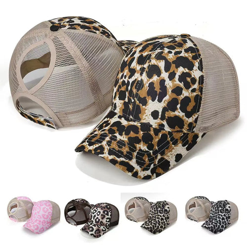 Fashion Leopard Print Baseball Cap Women's