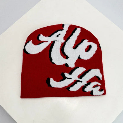 Autumn And Winter Niche Letter Wool Knitted Hats