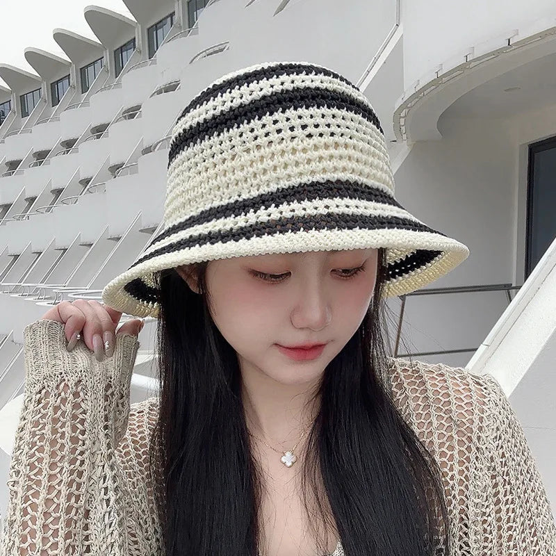 Summer New Style Straw Fisherman Hats Women's
