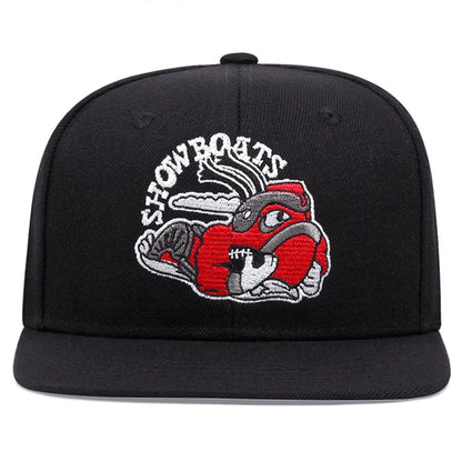 Flat brimmed Hat Show Boats Snail Street Pop Hip Hop Hat x