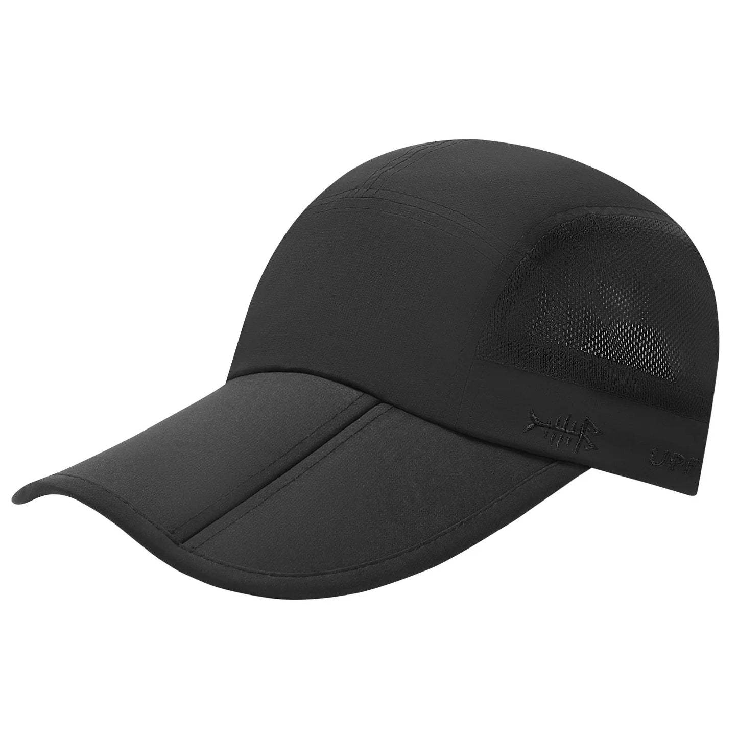 Folding Fishing Baseball Cap UPF 50+ Water Resistant Outdoor Portable Brim Hats