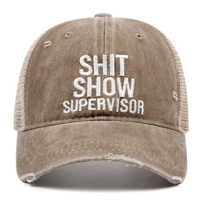 Vintage Washed Denim Baseball Caps For Women Men