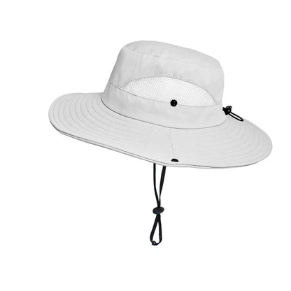 Autumn Summer UV Protection Sun Hats For Women Men Breathable Mesh Fisherman Caps