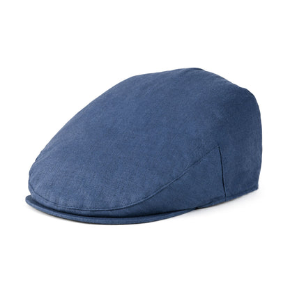 Linen Flat Cap For Men Women Herringbone Linen Newsboy Cap