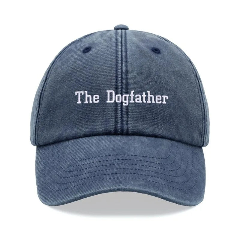 1pc Dogfather Baseball Caps Vintage Washed Unisex Dad gorras Low Profile