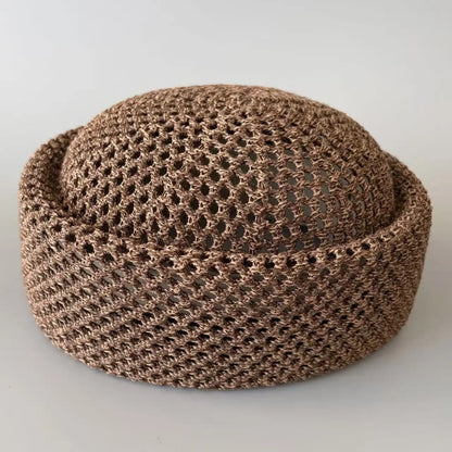 2026 New Summer Mesh Hollow Crochet Berets Women