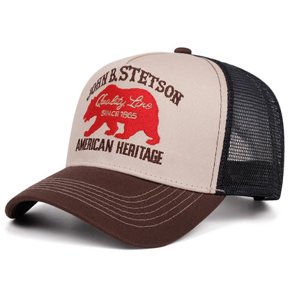Baseball Hat Stetson Red Bear Truck Hat Outdoor Sports