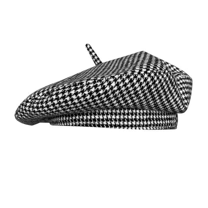 Unisex Vintage Plain Adjustable French Berets Wool Spring Winter Beanie Hat