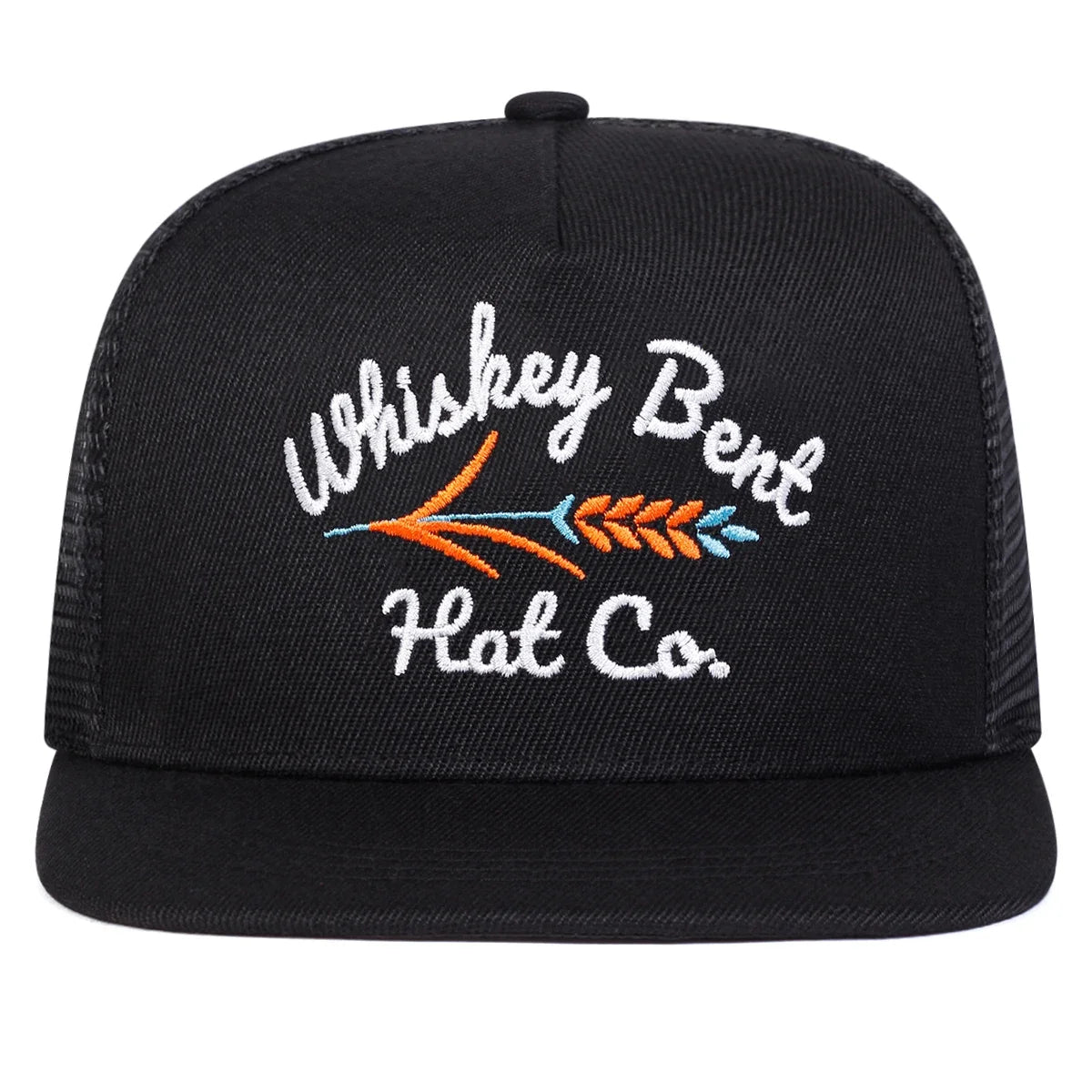 Unisex Whiskey Bent Letter Embroidery Hip-hop Net Hats Spring Summer