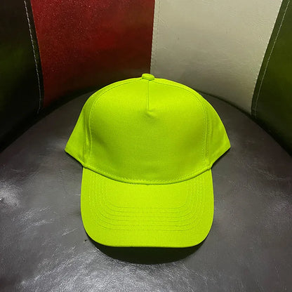 Unisex Solid Color 5 Panel Baseball Cap Trendy Casual Sport Hat