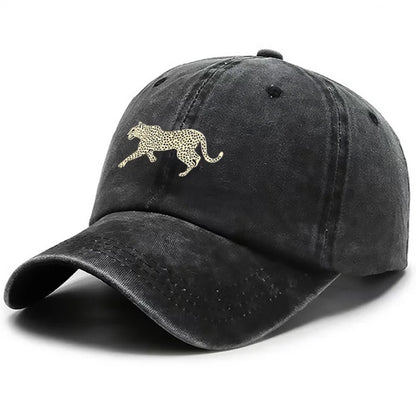 Cheetah-Style Printed Baseball Cap, Men Fashion Hat