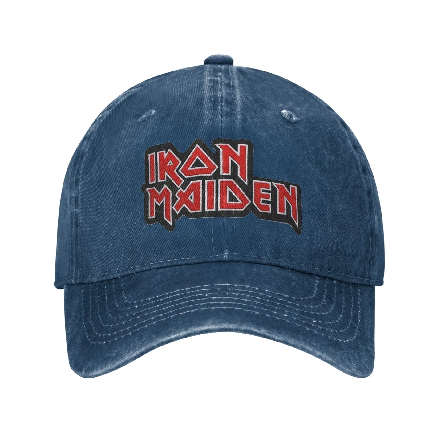 IronMaidens Washed Denim Cap Casual Baseball Caps