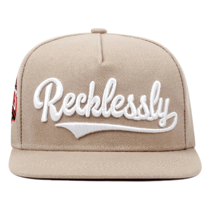 New Flat Edge Hat REEK Side USA Embroidered Outdoor Daily Leisure Decoration Sunshade Hat Unisex Hip Hop Hat