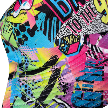 Abstract Graffiti Art Back90S Colorful Printed Bucket Hat