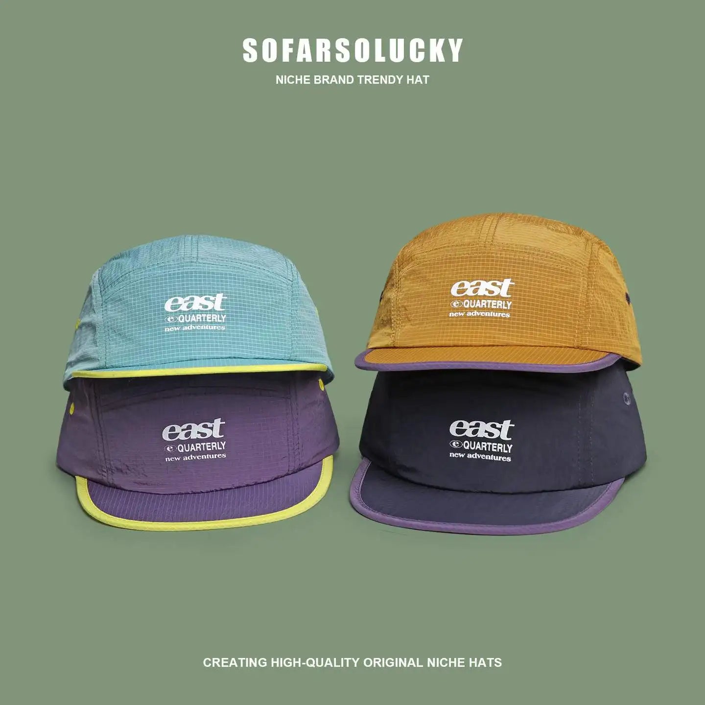 Quick Dry 5 Panel Cap Men Women