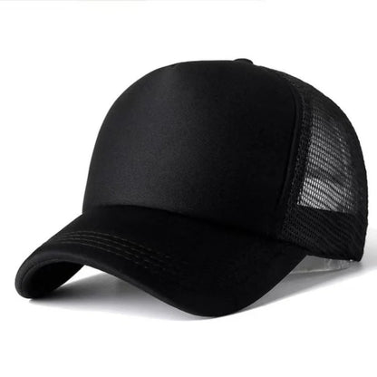 Unisex Cap Casual Plain Mesh Baseball Cap Adjustable Snapback Hats Hip Hop Trucker Cap Streetwear Dad Hat