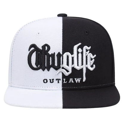 Fashion Fastball Cap Thug Life Embroidery Hip Hop Baseball Cap