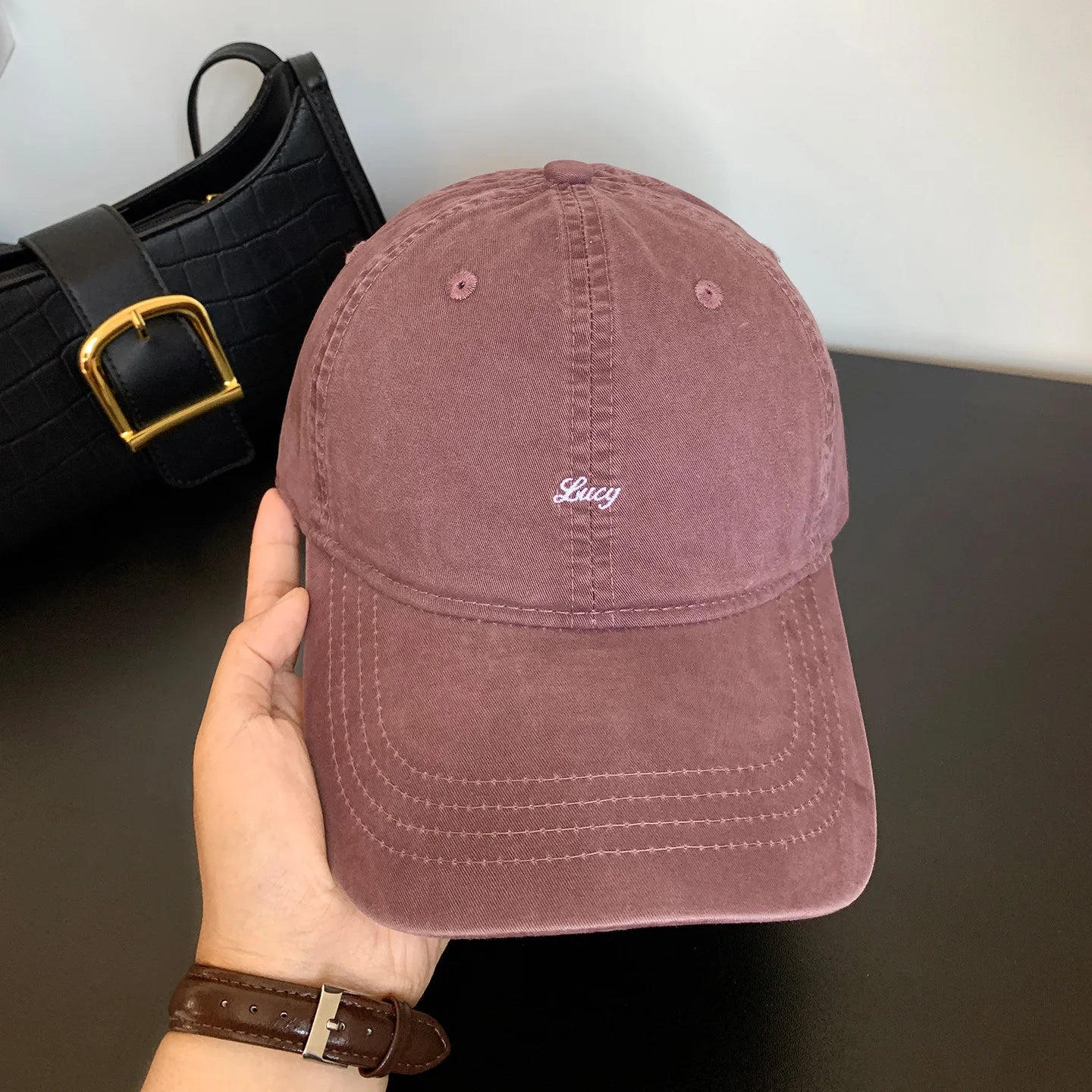 Retro Cotton Baseball Caps Spring Summer Letter Embroidery Sun Hats For Men & Women