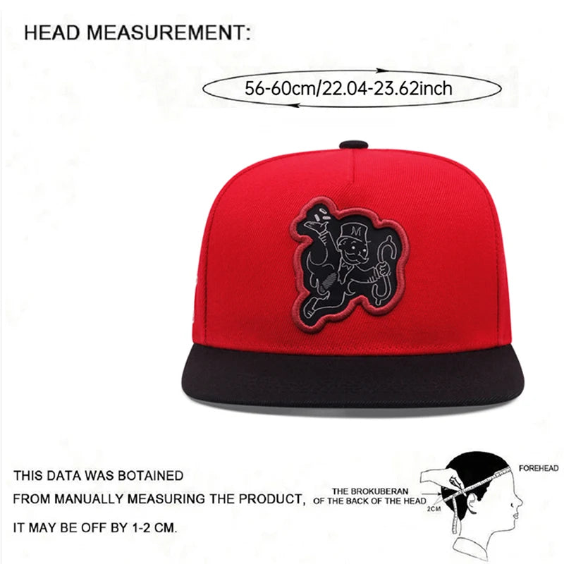 Poker Money Flat Edge Hat Mesh Hat Men's Fashion Street Hip Hop Hat Women's Baseball Hat