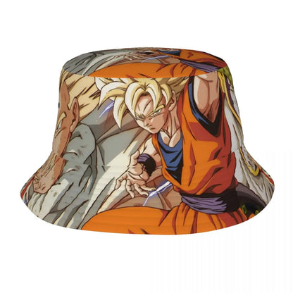 Dragon Ball Bucket Hat for Men Women Beach Goku Anime Sun Hat