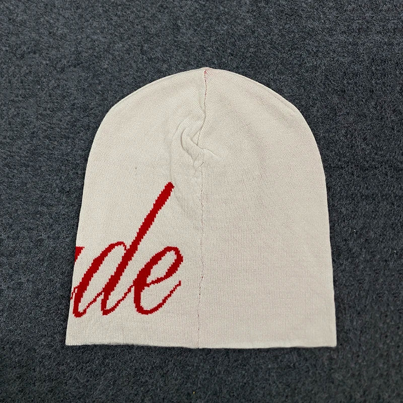 Unisex American Street Letter Jacquard Knitted Hat Double-Sided Hip Hop Skateboarding