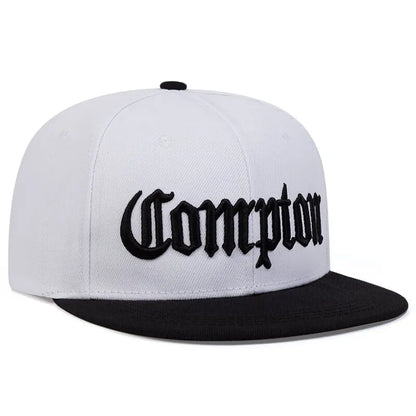 Unisex Compton Letter Embroidery Hip-Hop Hats Outdoor Adjustable