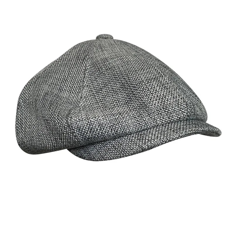 Octagonal Newsboy Cap Spring Summer Breathable Sun Protection Hat