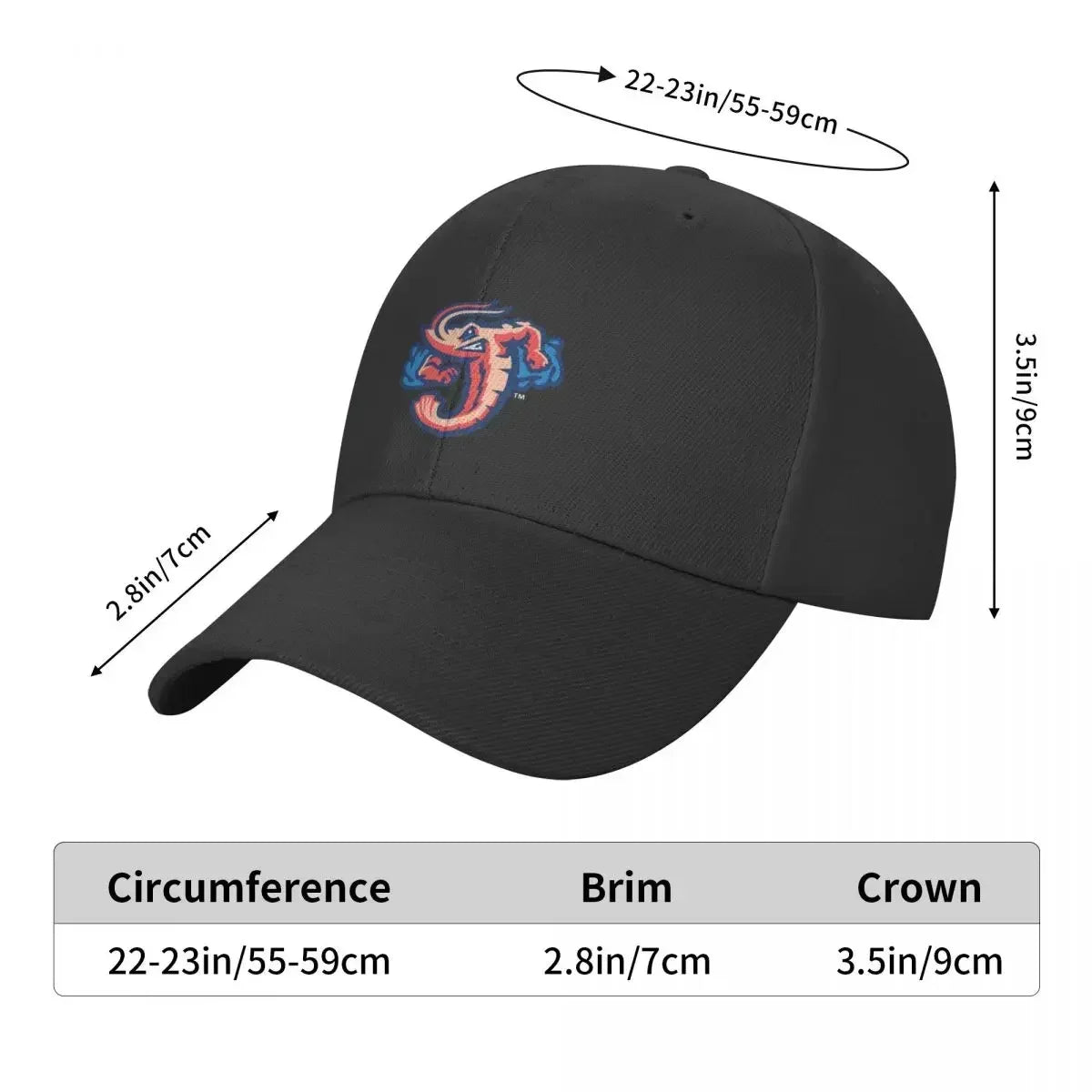 Shrimp Jacksonville Jumbo Baseball Cap