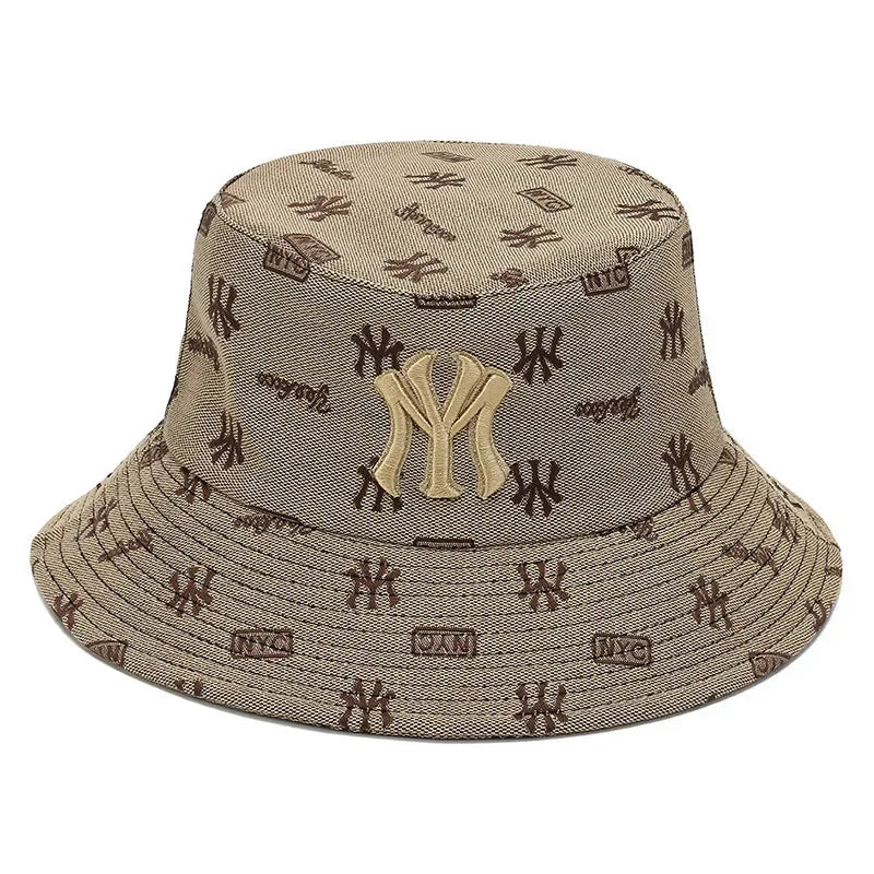 Unisex Letter Embroidery Fisherman Hat Women Summer Hat Men Trend Bucket Hats