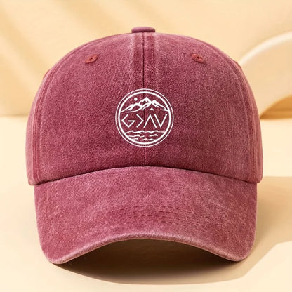 A Fashionable Letter Printed Baseball Cap, Versatile Outdoor