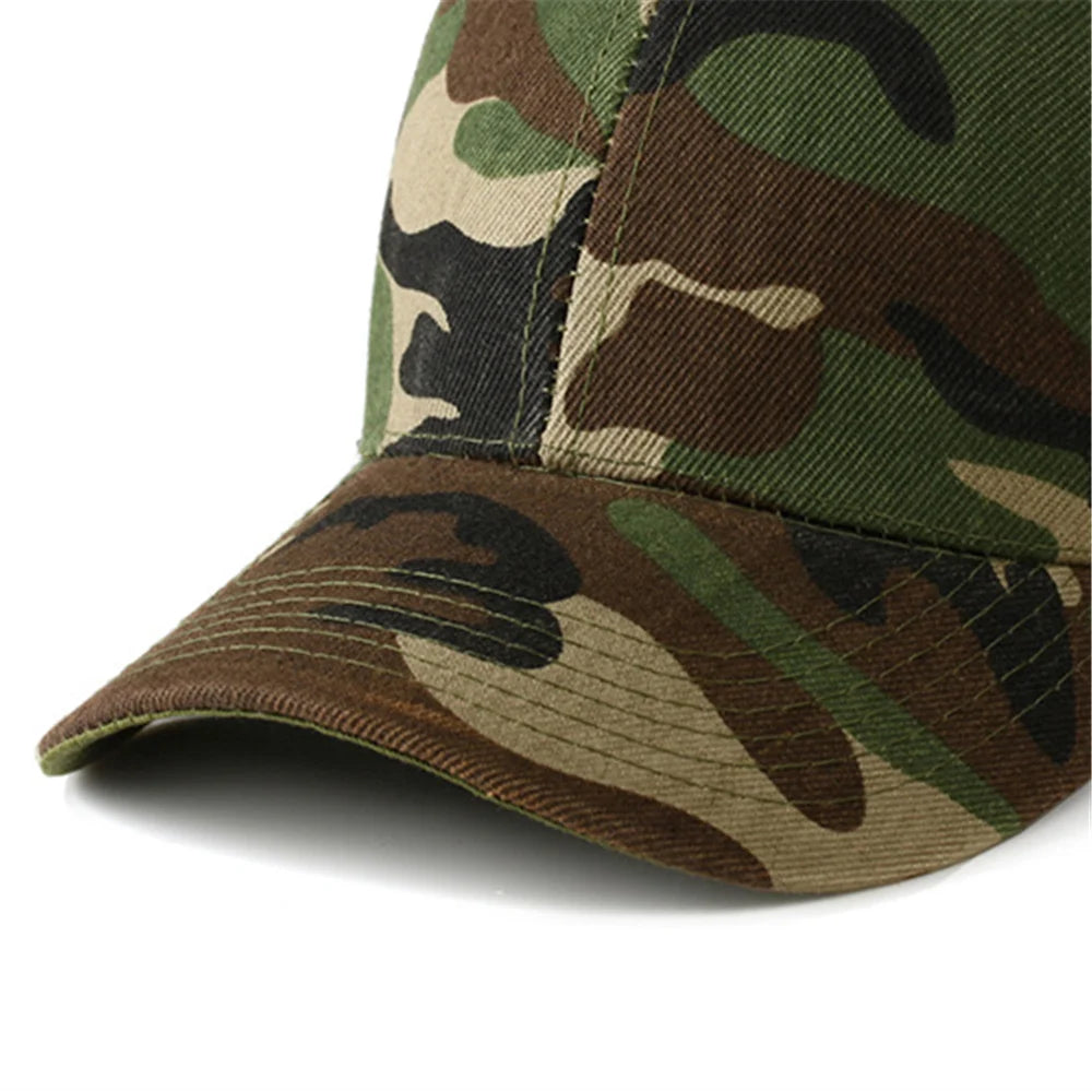 Men Women Camouflage Baseball Cap Outdoor Sun Protection Duckbill Cap For Sports