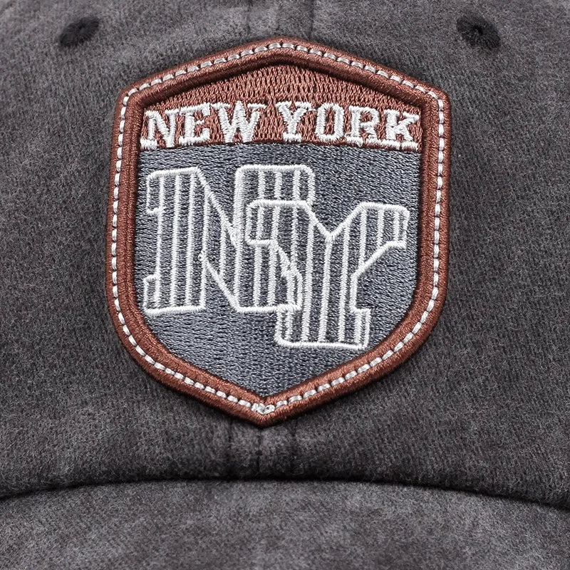Unisex Adjustable NY Embroidery Baseball Cap All Seasons