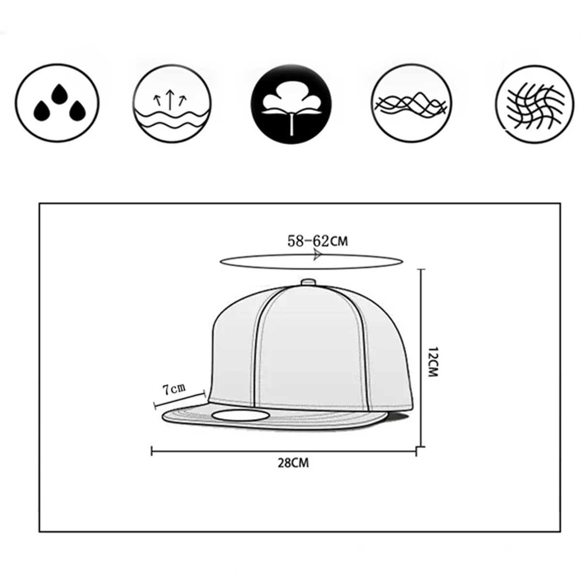 Fashion  Brand  Cap Men Hats Flat Top Baseball Man Women
