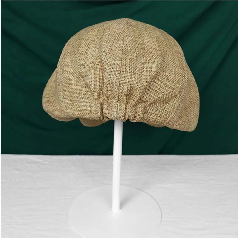 Octagonal Newsboy Cap Spring Summer Breathable Sun Protection Hat