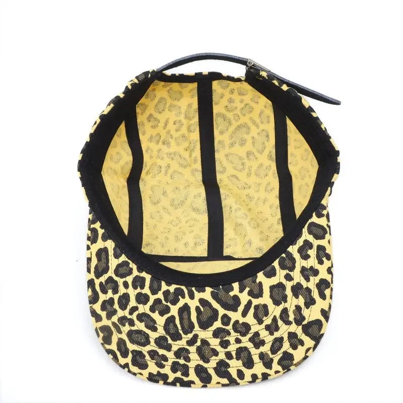 Four Seasons Polyester Leopard Print Casquette Baseball Cap