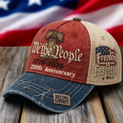 2026 New Embroidered Baseball Caps For Patriotic USA 250th Anniversary Hat
