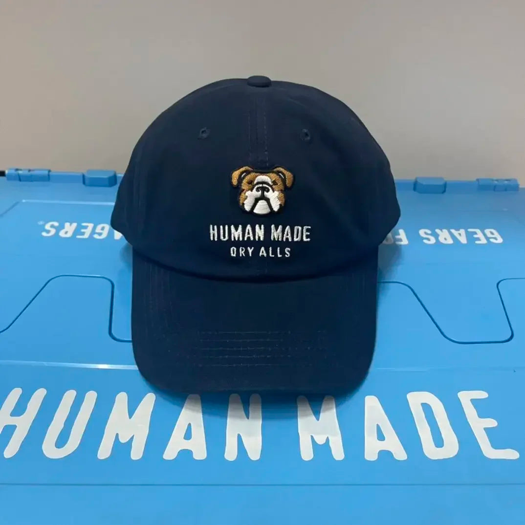 HUMAN MADE Cartoon Animal Head Baseball Cap Japanese Street Spring Summer Unisex Sun Peaked Hat Daily