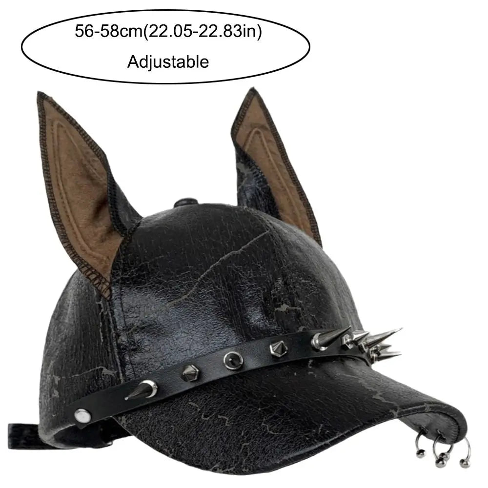 Fashion Punk Doberman Dog Ears Baseball Caps