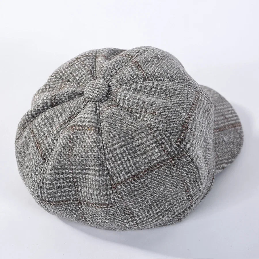 Women's Vintage Octagonal Beret, Newsboy Hat