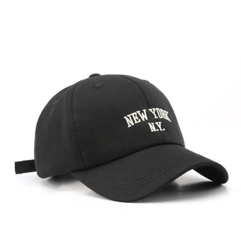 Unisex All Season Wearing Pure Cotton Letter New York Fashionable Baseball Cap