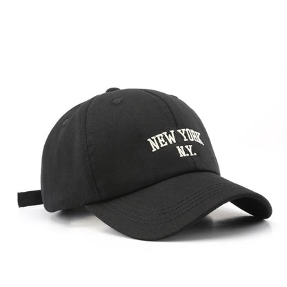 Unisex All Season Wearing Pure Cotton Letter New York Fashionable Baseball Cap