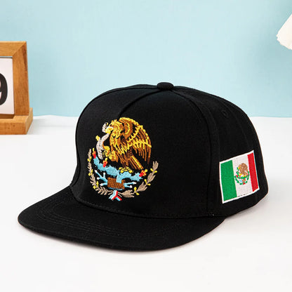 Unisex Mexican Eagle Label Baseball Net Caps